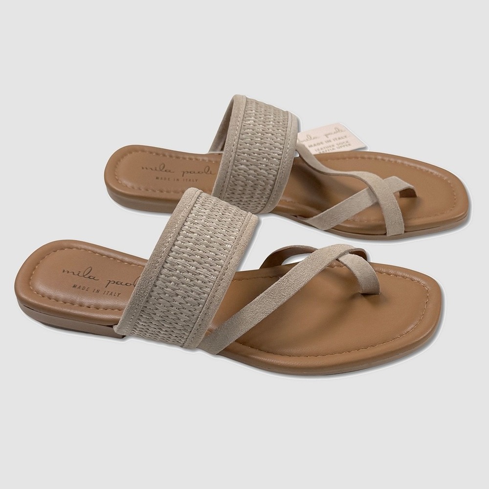 Mila Paoli San Giorgio Sandals - NEW Womens Size 7.5 Taupe - #49871-CL1